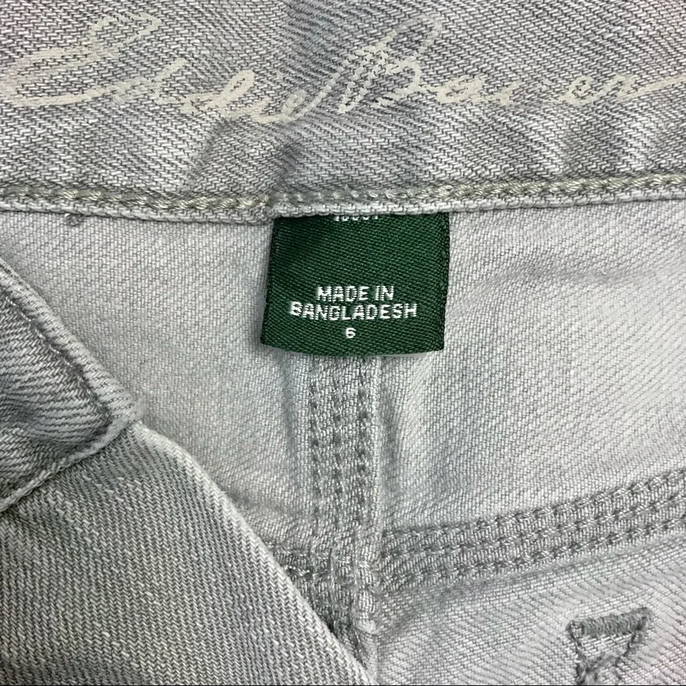 EDDIE BAUER Grey Cuffed Cropped Jeans - Picture 8 of 14
